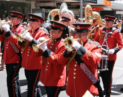 New Zealand's Lead Band courtesy New Zealand Army