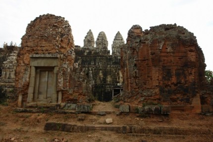 Ruins at Phnom Bakheng Temple - Cambodia