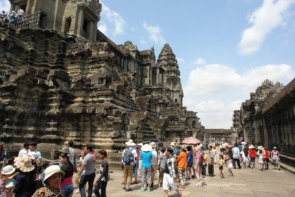 Queues at Angkor Wat - Cambodia