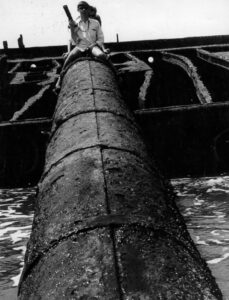 Just fooling around - 1966 Image donated by Alastair Macdonald The Wreck of the Hydrabad, Waitarere Beach - Just Fooling around - 1966 Image donated by Alastair Macdonald - Ray Lovell Photography