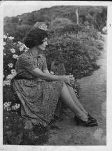 Sylvia in garden