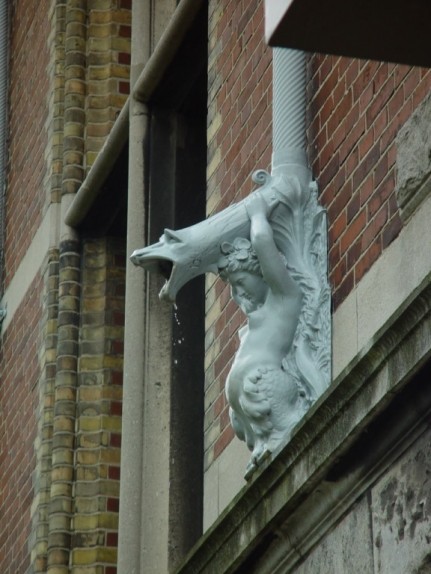 Fancy downpipe exterior of Rijks Museum