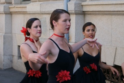 Spanish Ladies practice their 