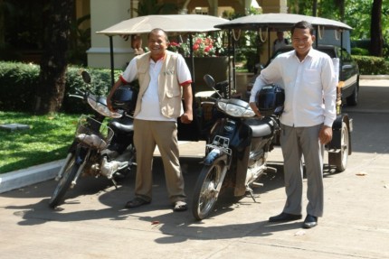 The Tuk Tuk Guys - our taxies around Siem Reap