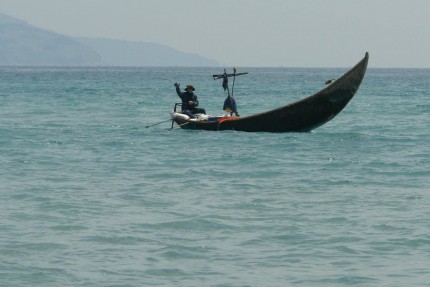 Cheerful fisherman