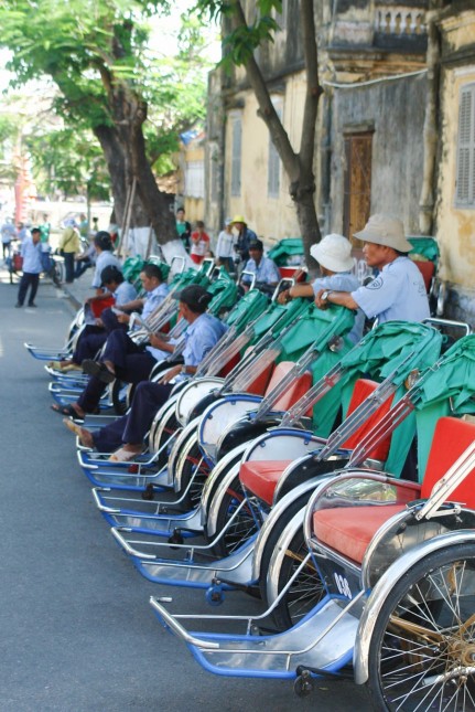 Waiting for the next tourist bus