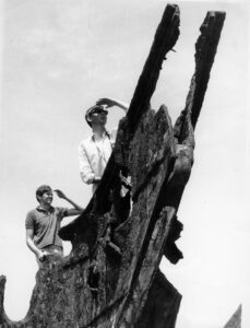 Land Ahoy - 1966 image donated by Alastair Macdonald The Wreck of the Hydrabad, Waitarere Beach - Land Ahoy - 1966 image donated by Alastair Macdonald - Ray Lovell Photography