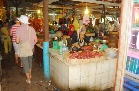 Meat market, Sein Reap, Cambodia