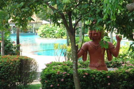 Gardens at the Sofitel Angkor Phokeethra Resort, Sein Reap, Cambodia