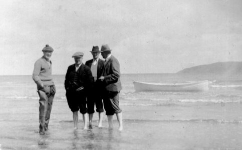 Group on beach