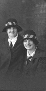 Pat and Sylvia at school