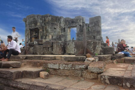 On top of the Phnom Bakheng Temple, Sein Reap, Cambodia