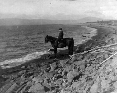 Sylvia on Jimmy at Rangitira