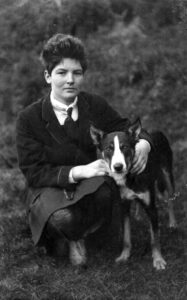Sylvia with dog