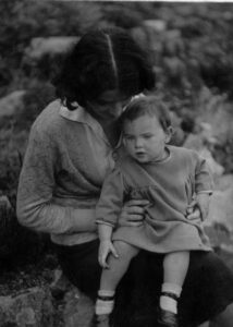 Sylvia with unknown child