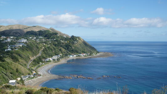 view from track - southern end towards Pukerua Bay